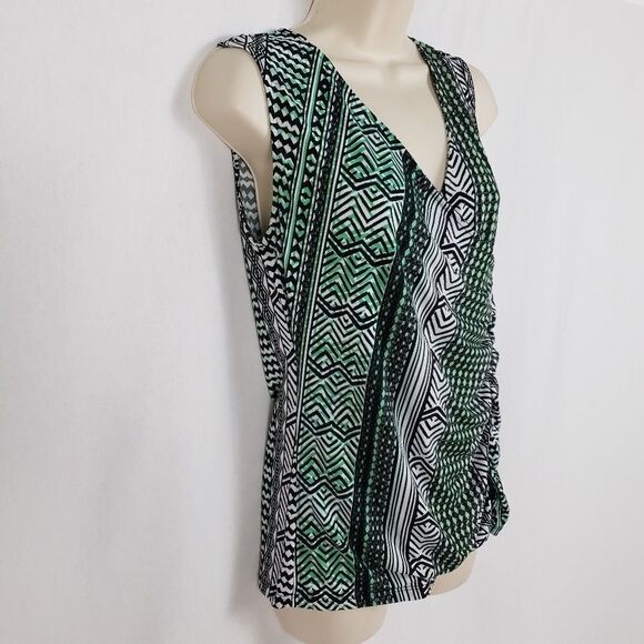 Style & Co Sleeveless Pullover Blouse Ruched Side - Picture 3 of 6